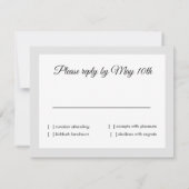 Bat Mitzvah Roze Goud Paarse Ster Elke Kleur RSVP (Achterkant)