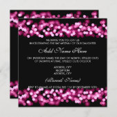 Bat Mitzvah Roze Hollywood Glam Kaart (Voorkant / Achterkant)