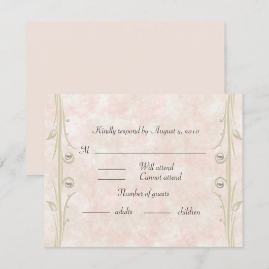 Bat Mitzvah RSVP (Voorkant / Achterkant)