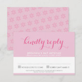 BAT MITZVAH RSVP schattige stijlvolle ster van dav (Voorkant / Achterkant)