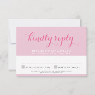 BAT MITZVAH RSVP schattige stijlvolle ster van dav