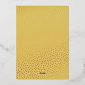 BAT MITZVAH  script bord roze ombre goud Folie Uitnodiging (Achterkant)