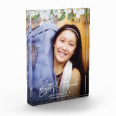 Bat Mitzvah Script Gouden Bloemrijke Aquarel Aande Fotoblokken (Links)