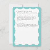 BAT MITZVAH service informatie advies mint grijs Kaart (Achterkant)