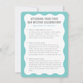 BAT MITZVAH service informatie advies mint grijs Kaart