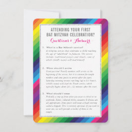 BAT MITZVAH service informatie advies regenboog Kaart