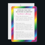 BAT MITZVAH service informatie advies regenboog Kaart<br><div class="desc">door kat massard >>> WWW.SIMPLYSWEETPAPERIE.COM << Een handige insert voor uw BAR/BAT MITZVAH met een aantal vragen en antwoorden</div>