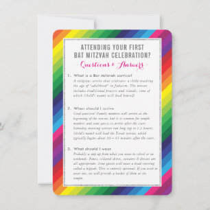 BAT MITZVAH service informatie advies regenboog Kaart