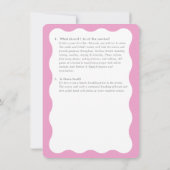 BAT MITZVAH service informatie advies roze grijs Kaart (Achterkant)