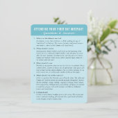 BAT MITZVAH service vraag en antwoord advies Kaart (Staand voorkant)