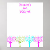 Bat Mitzvah Sign In Board Poster (Voorkant)