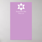 Bat Mitzvah Sign in Board Poster (Voorkant)