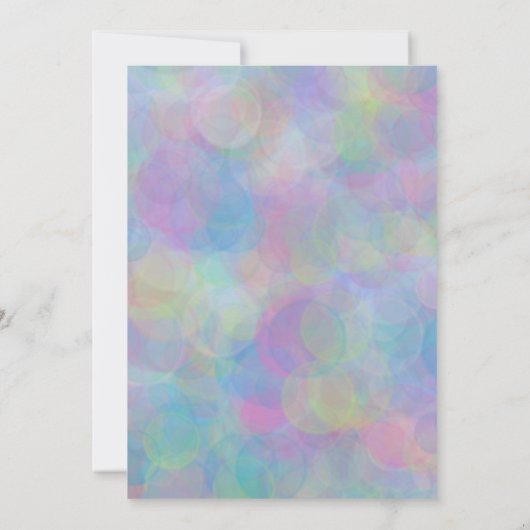 Bat Mitzvah Silver Star Abstract Pattern Kaart (Achterkant)