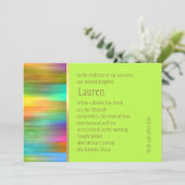 Bat Mitzvah Spectrum Stripes Kaart (Staand voorkant)