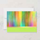 Bat Mitzvah Spectrum Stripes RSVP Kaartje (Achterkant)