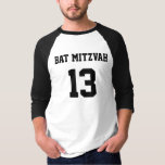 Bat Mitzvah Sports Jersey T-shirt<br><div class="desc">Shirt Sportteamnummer. Bat mitzvah 13.</div>