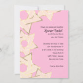 Bat Mitzvah Spure Gold Star van David op elke kleu Kaart (Voorkant)