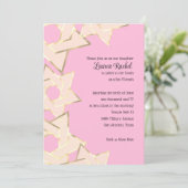 Bat Mitzvah Spure Gold Star van David op elke kleu Kaart (Staand voorkant)