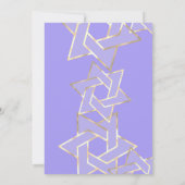 Bat Mitzvah Spure Gold Star van David op elke kleu Kaart (Achterkant)