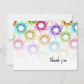 Bat Mitzvah Star van David Damask - Hartelijk dank Bedankkaart (Voorkant)