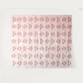 Bat Mitzvah Step en Repeat Roze Gouden Achtergrond Wandkleed (Voorkant (horizontaal))