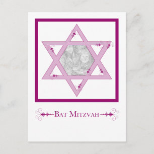 bat mitzvah ( ster van david elegance foto postcar briefkaart