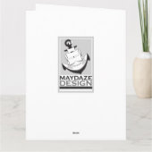 bat mitzvah ( ster van david elegance ) kaart (Achterkant)