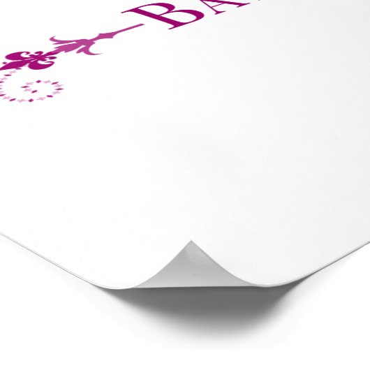 bat mitzvah ( ster van david elegance ) poster (Hoek)