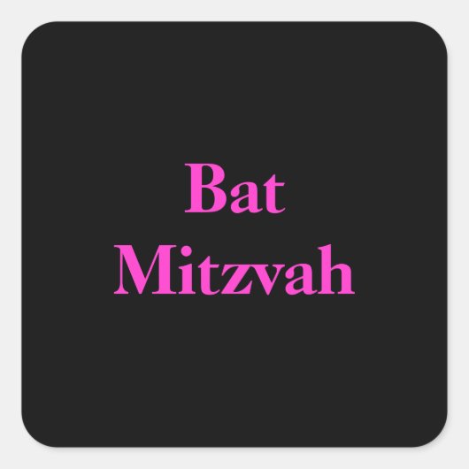Bat Mitzvah stickers (Voorkant)