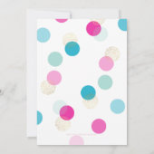 BAT MITZVAH stijlvolle confetti spot goud roze mun Kaart (Achterkant)