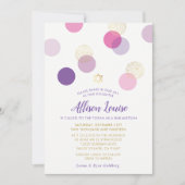 BAT MITZVAH stijlvolle confetti spot goudroze paar Kaart (Voorkant)