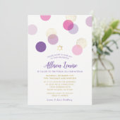 BAT MITZVAH stijlvolle confetti spot goudroze paar Kaart (Staand voorkant)