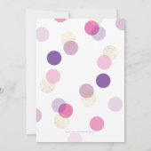 BAT MITZVAH stijlvolle confetti spot goudroze paar Kaart (Achterkant)