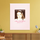 Bat Mitzvah tekent aan in de raad van bestuur Canvas Afdruk (Insitu (Woonkamer))