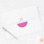 Bat Mitzvah Torah Roze Sticker (Envelop)