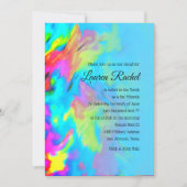 Bat Mitzvah Turquoise Blue Limoen roze tinkleursto Kaart (Voorkant)