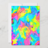 Bat Mitzvah Turquoise Blue Limoen roze tinkleursto Kaart (Achterkant)