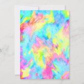 Bat Mitzvah Turquoise Blue Limoen roze tinkleursto Kaart (Achterkant)