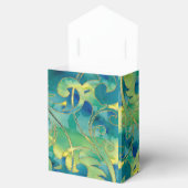 Bat Mitzvah Turquoise Green Yellow Waterverf Bedankdoosjes (Geopend)