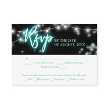 Bat Mitzvah Turquoise Neon Themade RSVP