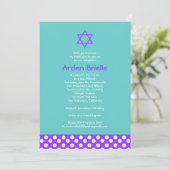 Bat Mitzvah Uitnodiging Arden Mandy (Staand voorkant)