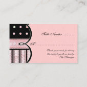 Bat Mitzvah Uitnodiging - Franse Bow Dot Swirl (Achterkant)