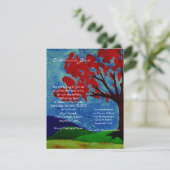 Bat Mitzvah-uitnodiging - Levensboom Kaart (Staand voorkant)