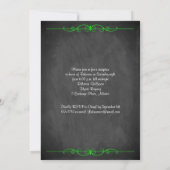 Bat Mitzvah Uitnodiging | Neon Chalkboard (Achterkant)