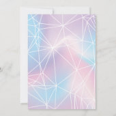 Bat Mitzvah uitnodiging Pastel Juwelen (Achterkant)