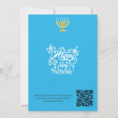 Bat mitzvah uitnodiging: Strand thema, QR Kaart (Achterkant)