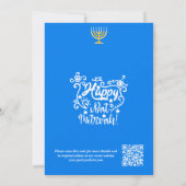 Bat mitzvah uitnodiging: Strand thema, QR Kaart (Achterkant)