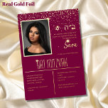 BAT MITZVAH Uitnodigingen Joodse fotokaarten Elega<br><div class="desc">LeahG op Zazzle cadeaus een prachtig collectie van moderne, stijlvolle en chique joodse Torah Bat Mitzvah fotouitnodigingen. Deze uitnodigingen zijn zorgvuldig ontworpen om de essentie van deze heilige mijlpaal vast te leggen, waarbij traditie wordt vermengd met hedendaagse esthetiek. Met hun slanke en verfijnde design zijn deze uitnodigingen ideaal voor diegenen...</div>