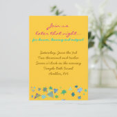 Bat Mitzvah-uitnodigingskaart Kaart (Staand voorkant)