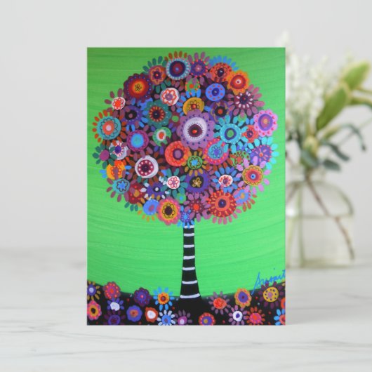 Bat Mitzvah-uitvindingen in de levensbar Kaart (Staand voorkant)